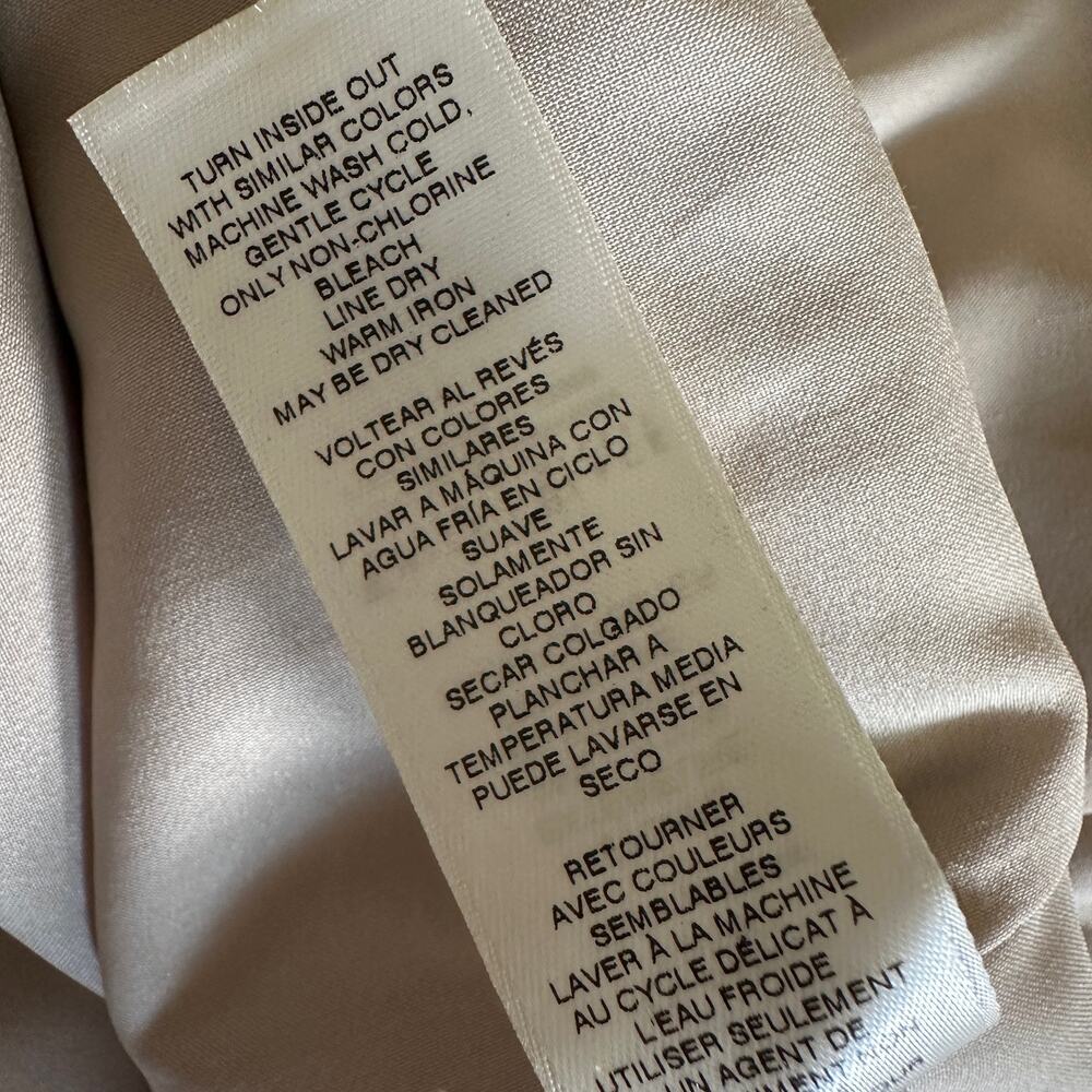 White House Black Market Khaki Split-Neck Sheath Dress with Black Trim - Picture 11 of 13